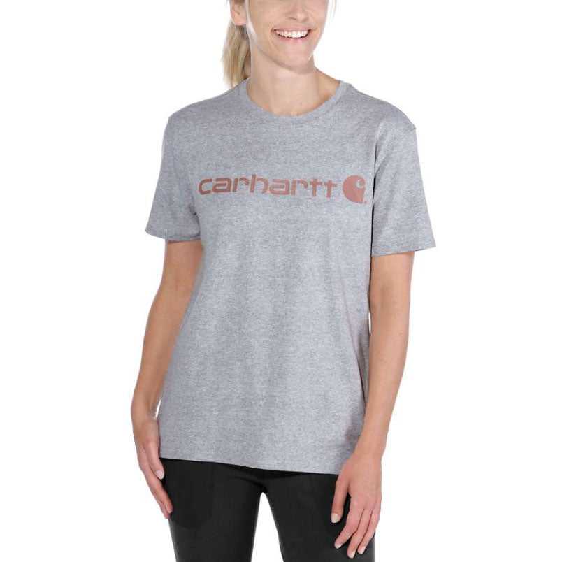 Women's LOGO T-SHIRT Heather Grey