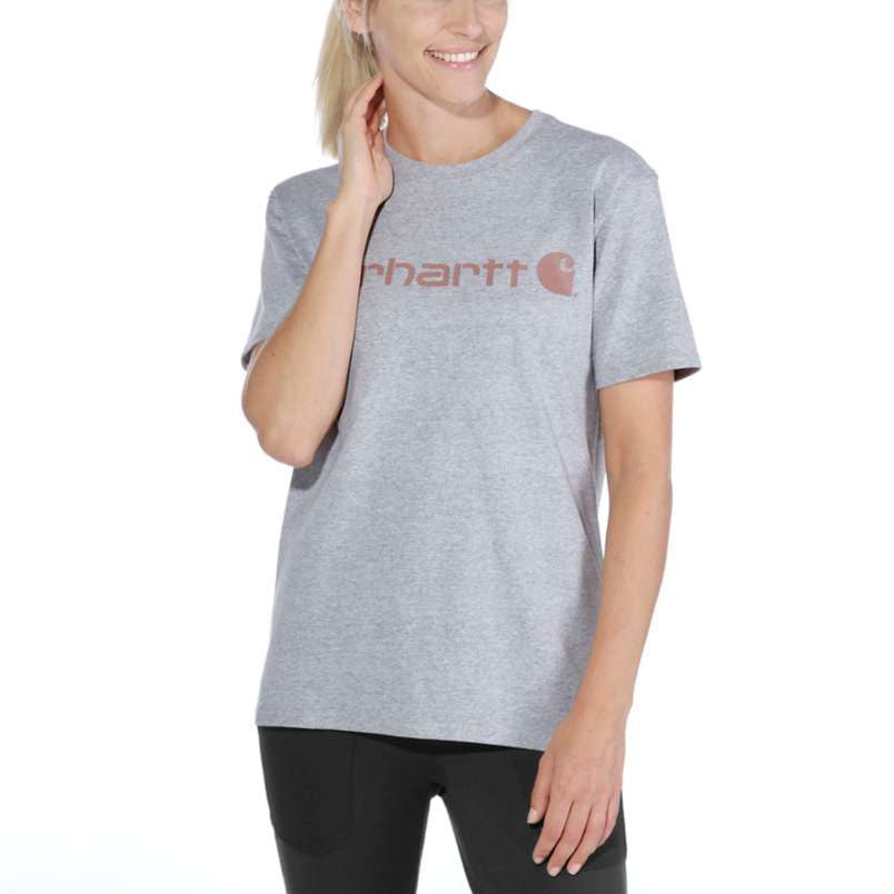 Women's LOGO T-SHIRT Heather Grey