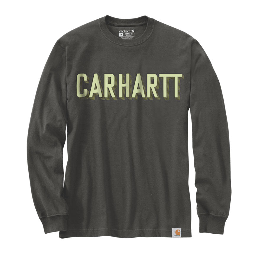 WORKWEAR LOGO LONG SLEEVE T-SHIRT Peat