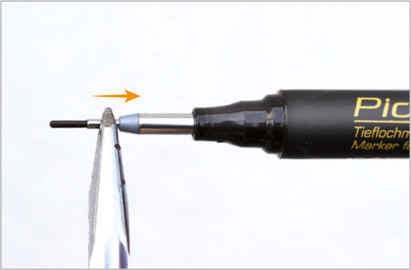 Pica-Ink Marker for Deep Holes 150/46 Black