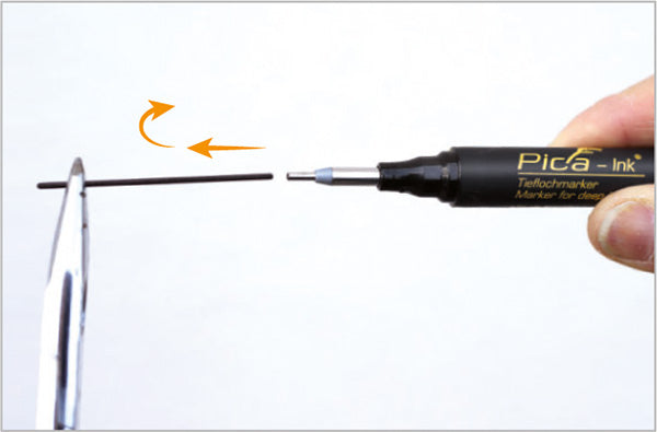 Pica-Ink Marker for Deep Holes 150/46 Black