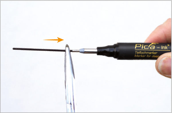 Pica-Ink Marker for Deep Holes 150/46 Black