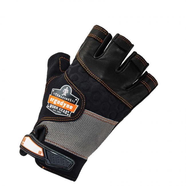 ProFlex® 901 Half-Finger Leather Impact Gloves