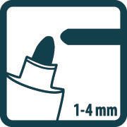 Pica Classic 520 Permanent Marker 4x Pack