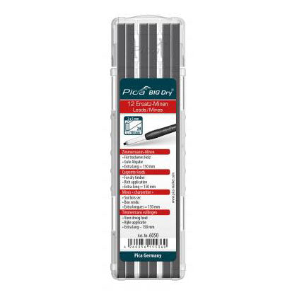 Pica BIG Dry refill leads Carpenter leads 2H 6050