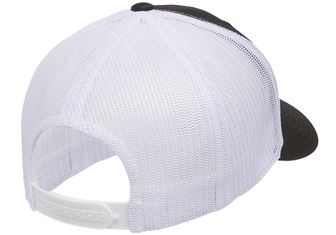 YP CLASSICS® RETRO TRUCKER CAP – 2-TONE Black/White