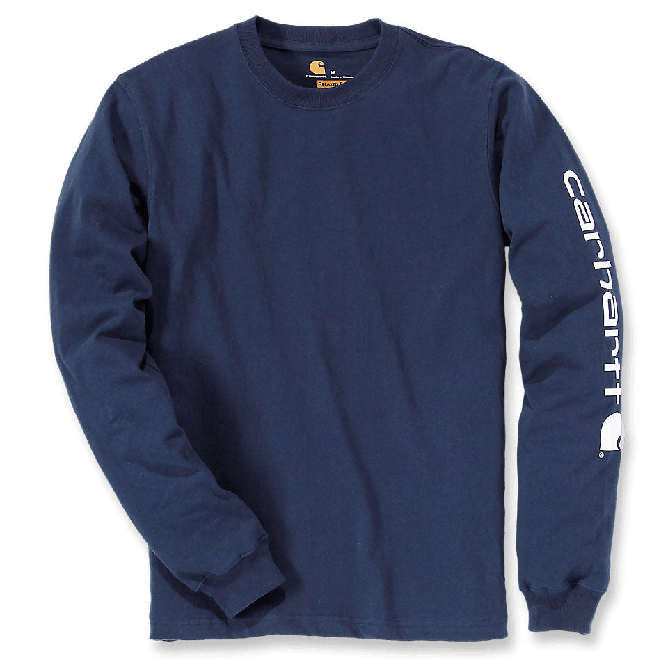 SIGNATURE SLEEVE LOGO LONG-SLEEVE T-SHIRT Navy