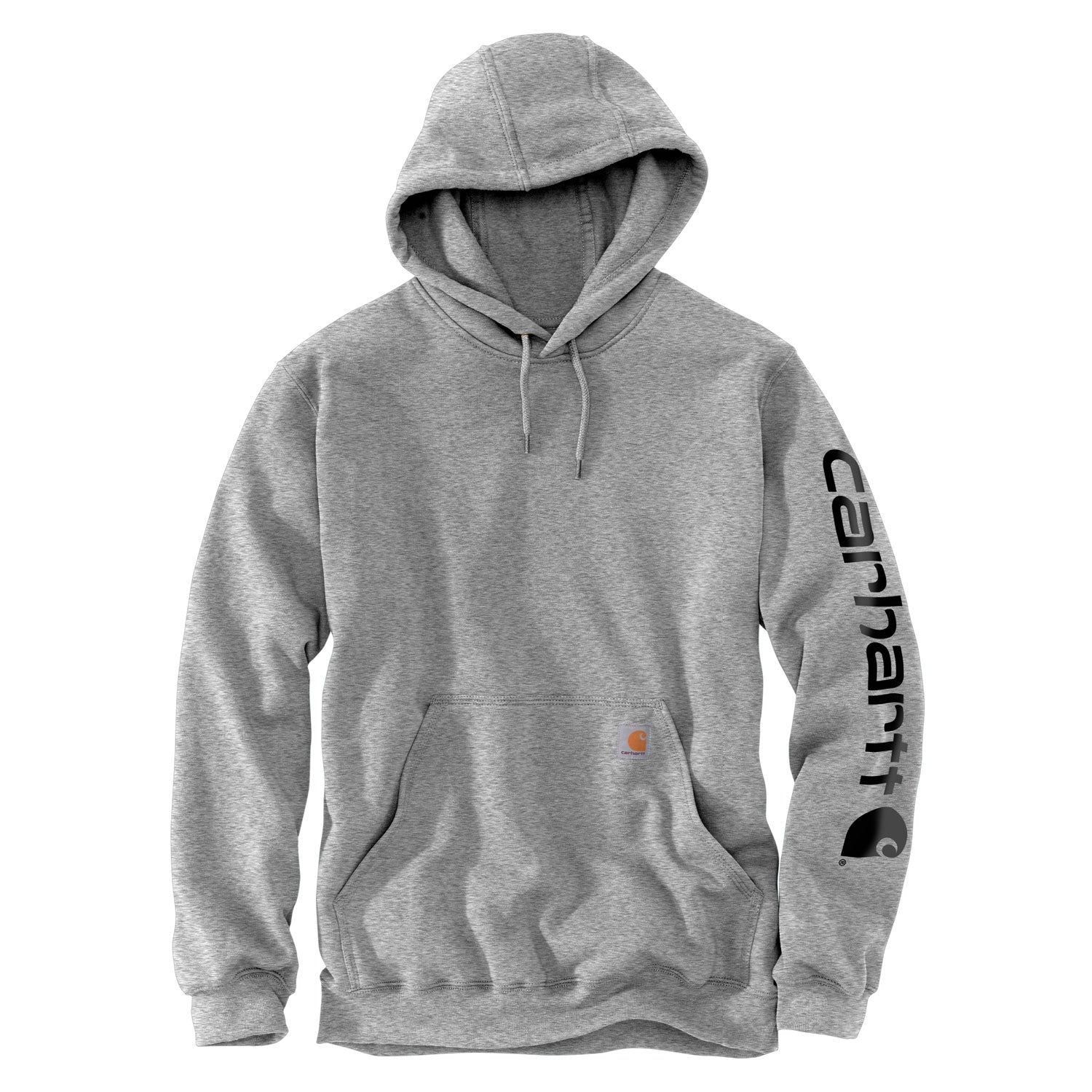 Midweight Signature Sleeve Logo Hoodie Heather Grey