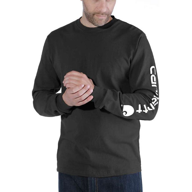 SIGNATURE SLEEVE LOGO LONG-SLEEVE T-SHIRT Black