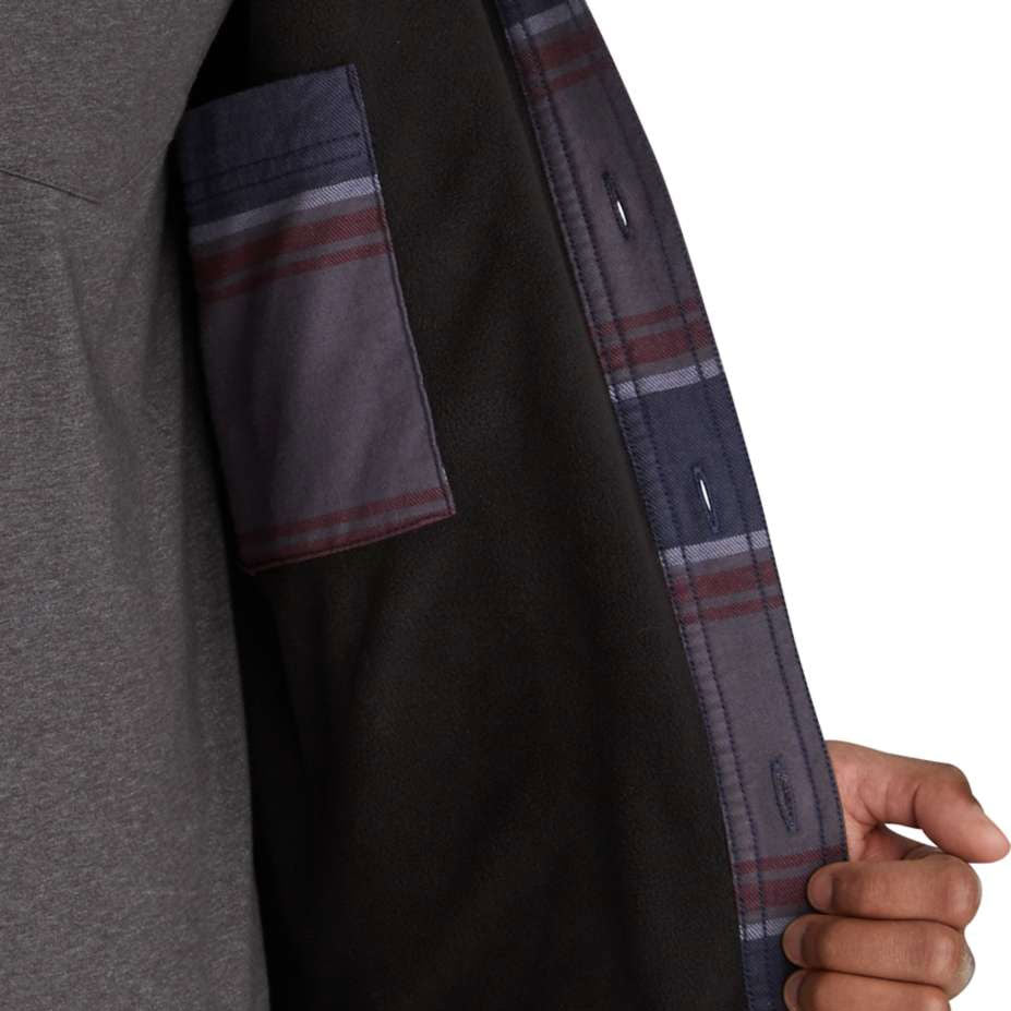 HAMILTON RUGGED FLEX® FLANNEL FLEECE-LINED SHIRT Shadow Stripe