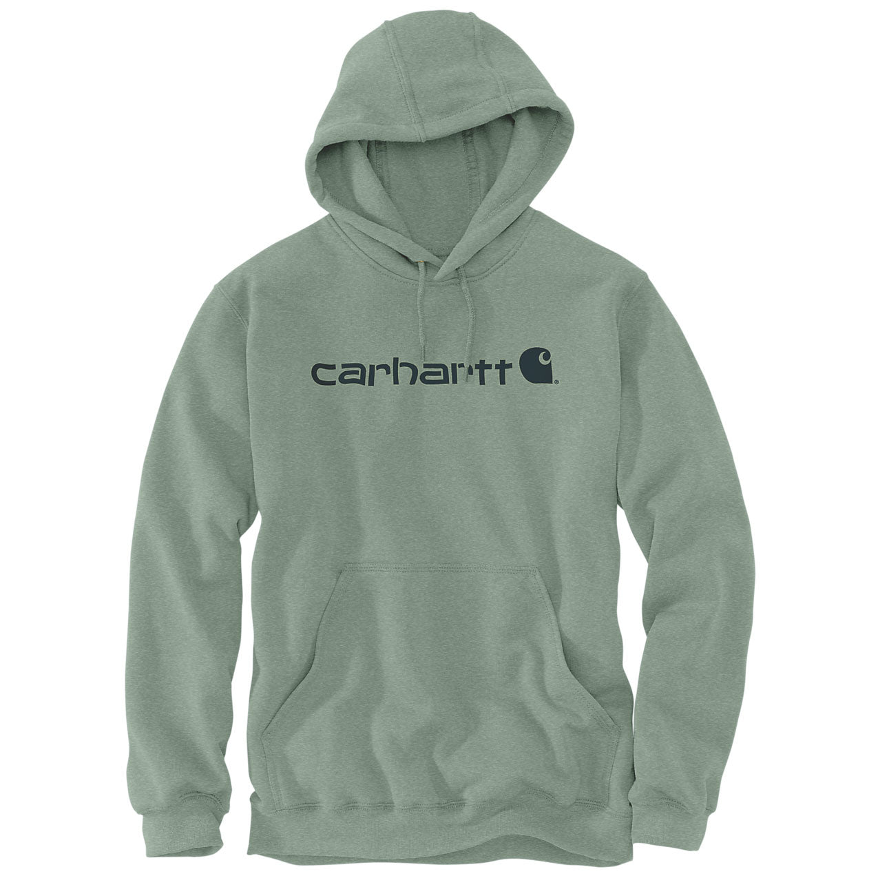 Signature Logo Midweight Hoodie Jade Heather