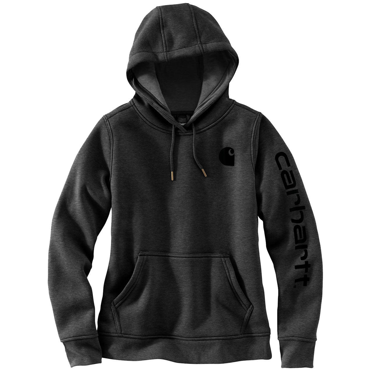 WOMENS CLARKSBURG SLEEVE LOGO HOODIE Carbon Heather