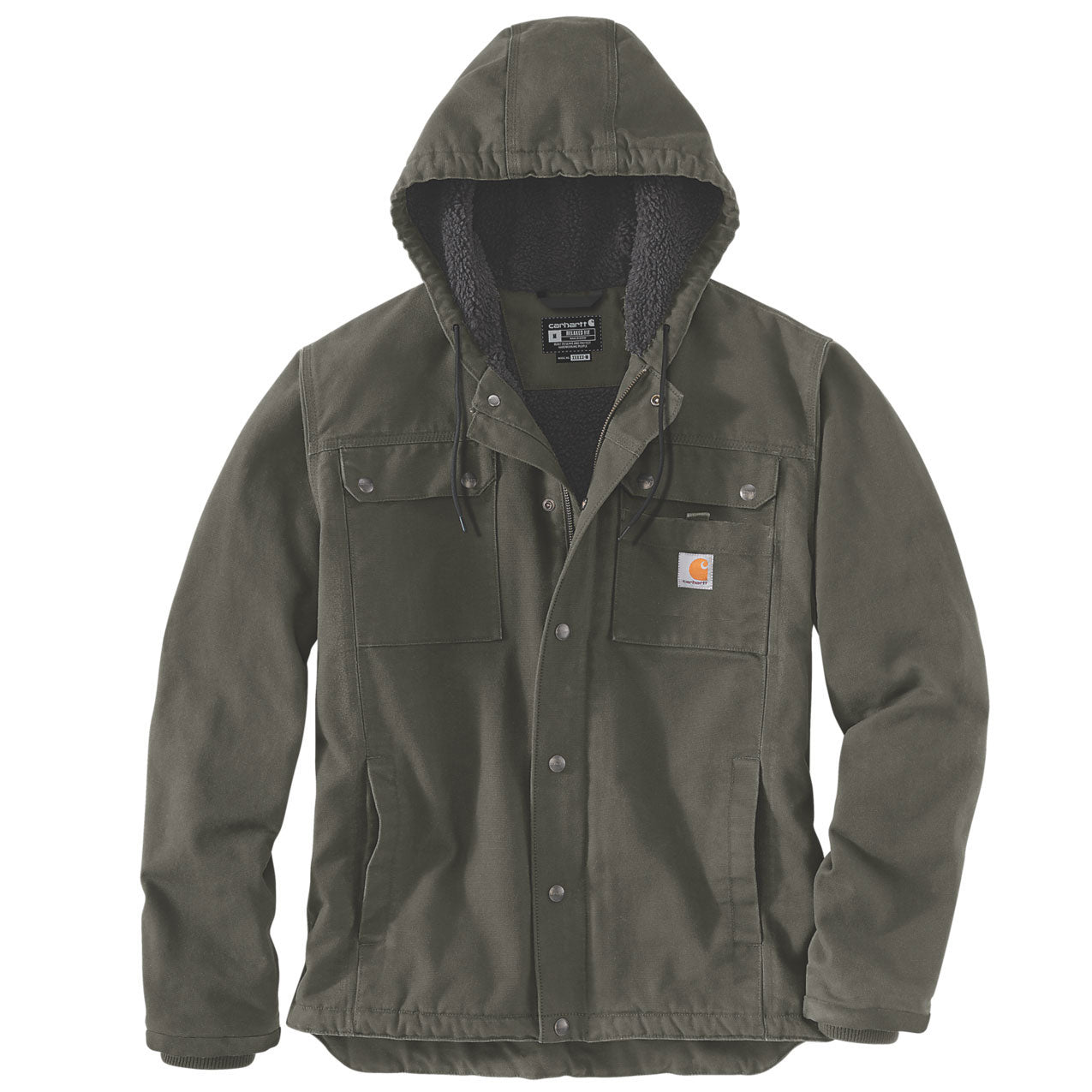 BARTLETT SHERPA-LINED JACKET Moss