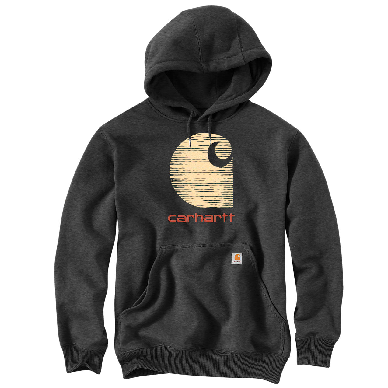 RAIN DEFENDER MIDWEIGHT C LOGO HOODIE Carbon Heather