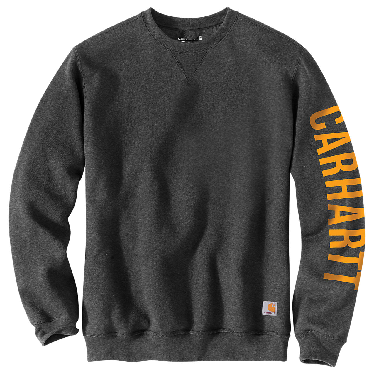 CREWNECK SLEEVE LOGO SWEATSHIRT Carbon Heather