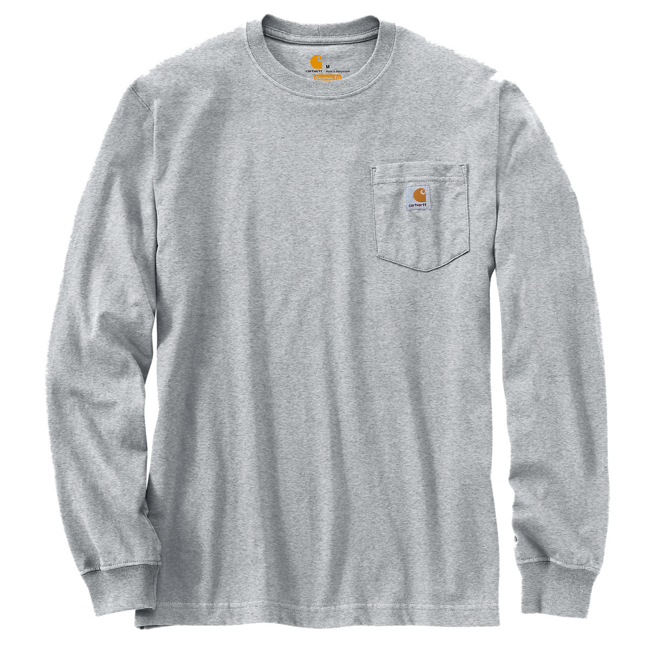 WORKWEAR POCKET LONG SLEEVE T-SHIRT Heather Grey