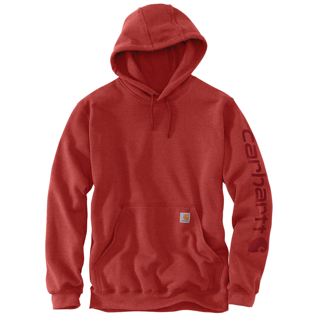 MIDWEIGHT SLEEVE LOGO HOODIE Chili Pepper Heather