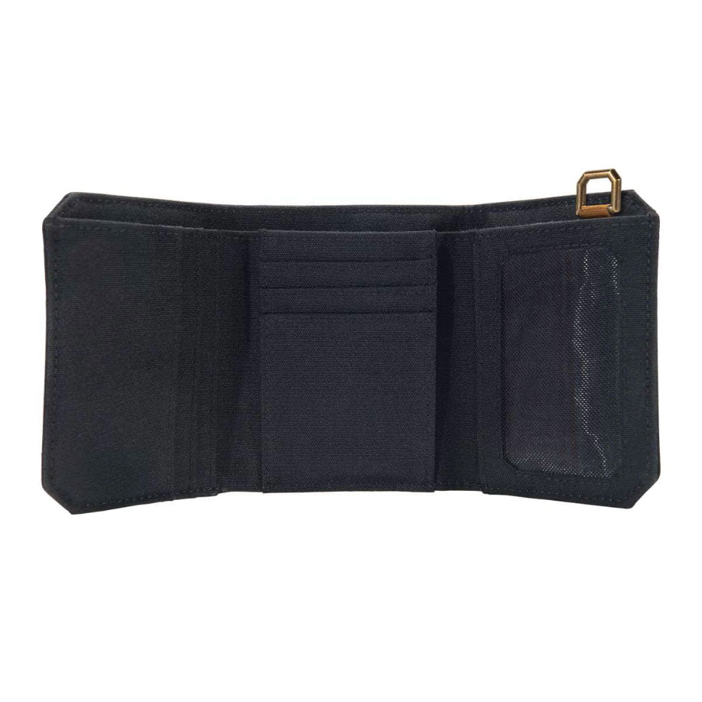 NYLON DUCK TRIFOLD WALLET Black