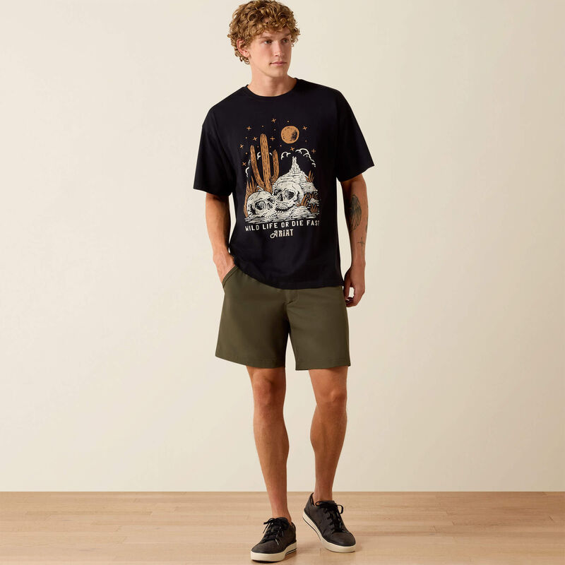 WILD LIFE BOXY T-SHIRT Black