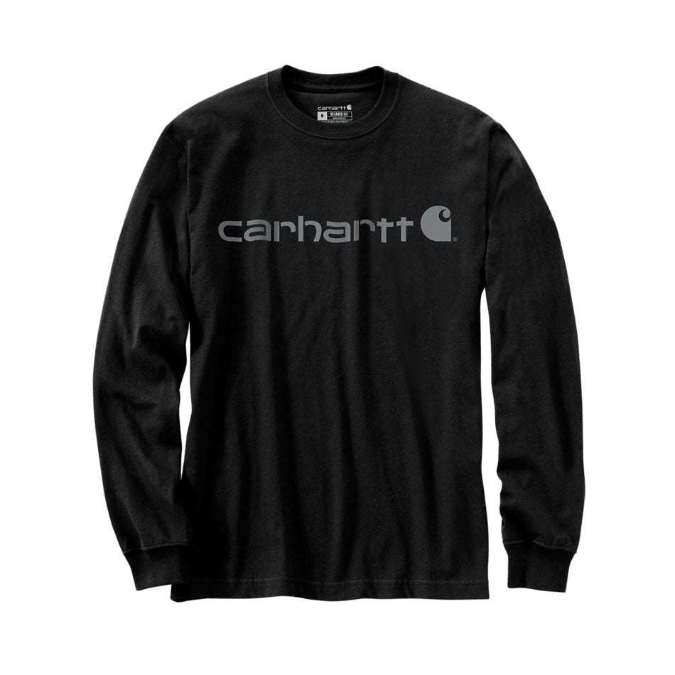 SIGNATURE LOGO LONG SLEEVE T-SHIRT Black/Gray