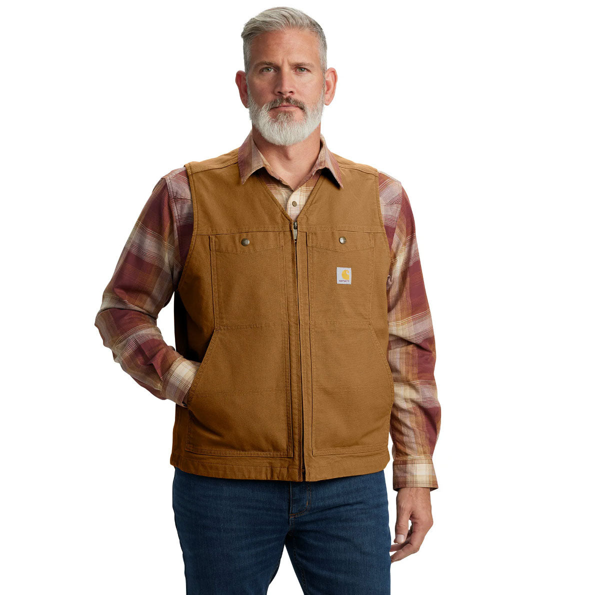 ジャケット・アウター CARHARTT 80s DUCK VEST BROWN MEDIUM TALL ジャケット・アウター CARHARTT 80s DUCK VEST BROWN MEDIUM TALL