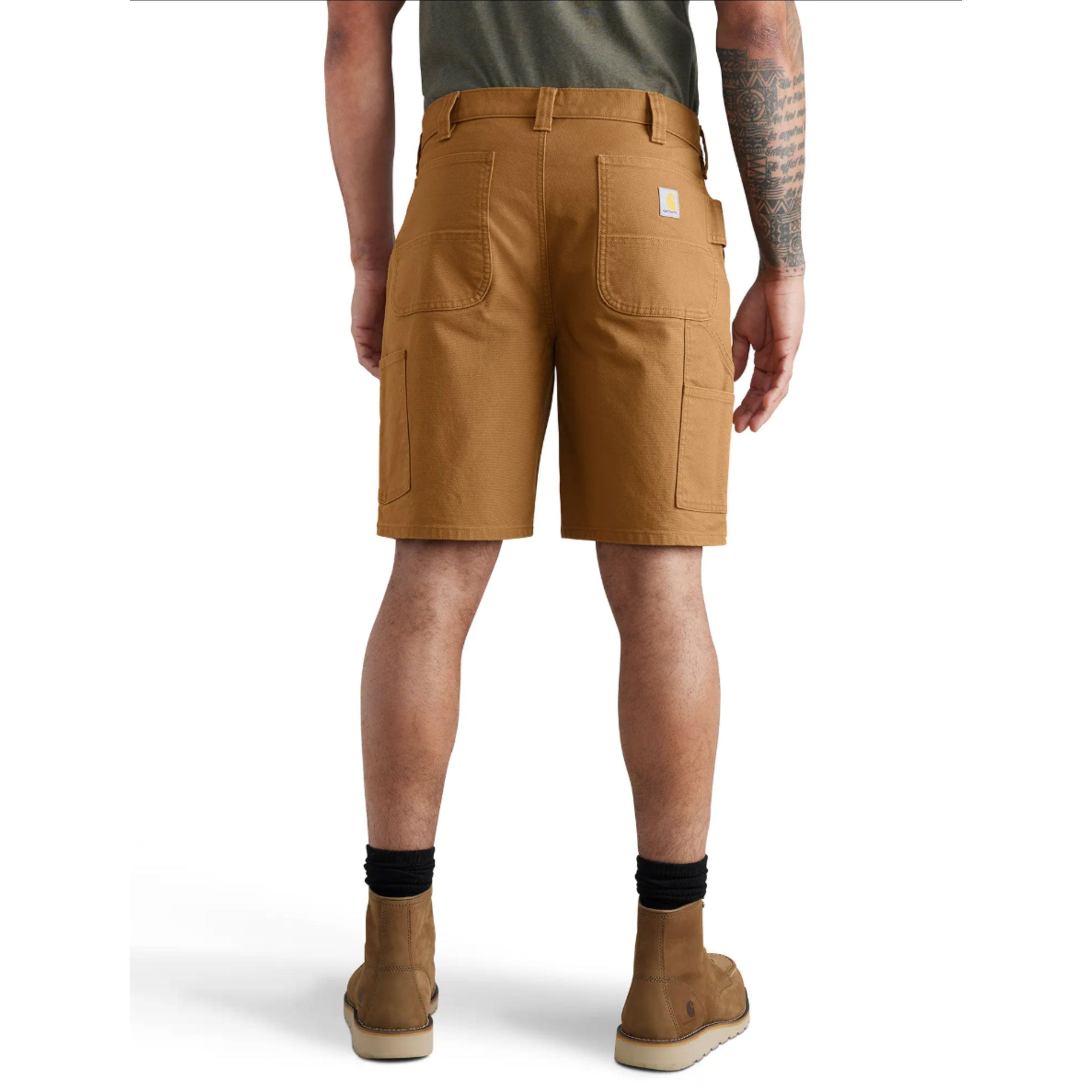 RELAXED FIT DUCK DOUBLE FRONT SHORTS Carhartt Brown