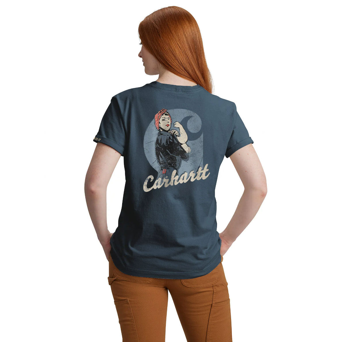 Women's Heavyweight Love Of Labor Graphic T-Shirt Iron Blue