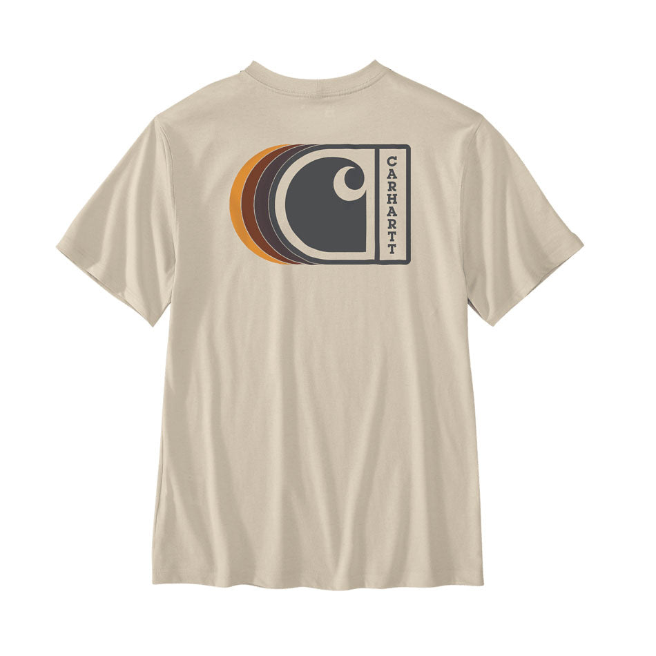 LIGHTWEIGHT C GRAPHIC T-SHIRT Oat Milk