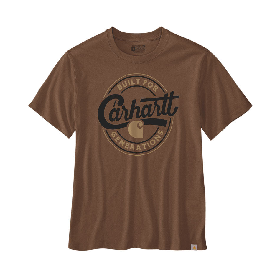 LIGHTWEIGHT SCRIPT GRAPHIC T-SHIRT Red Duck Heather