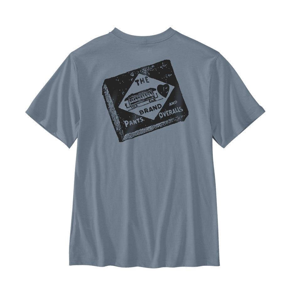 LIGHTWEIGHT STREETCAR GRAPHIC POCKET T-SHIRT Light Faded Navy