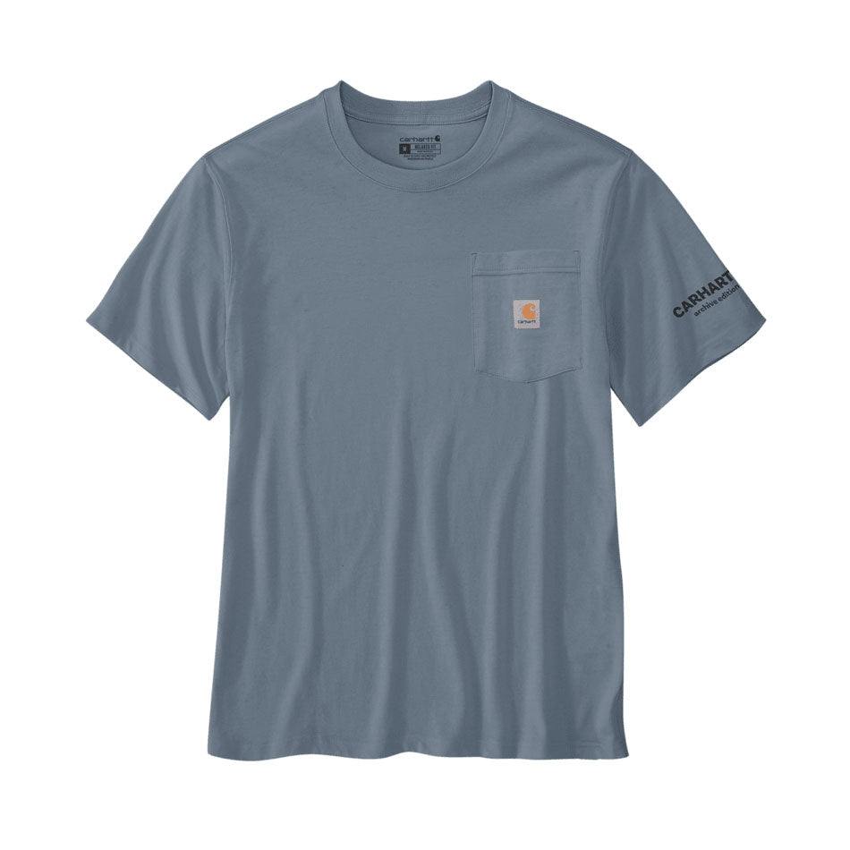 LIGHTWEIGHT STREETCAR GRAPHIC POCKET T-SHIRT Light Faded Navy