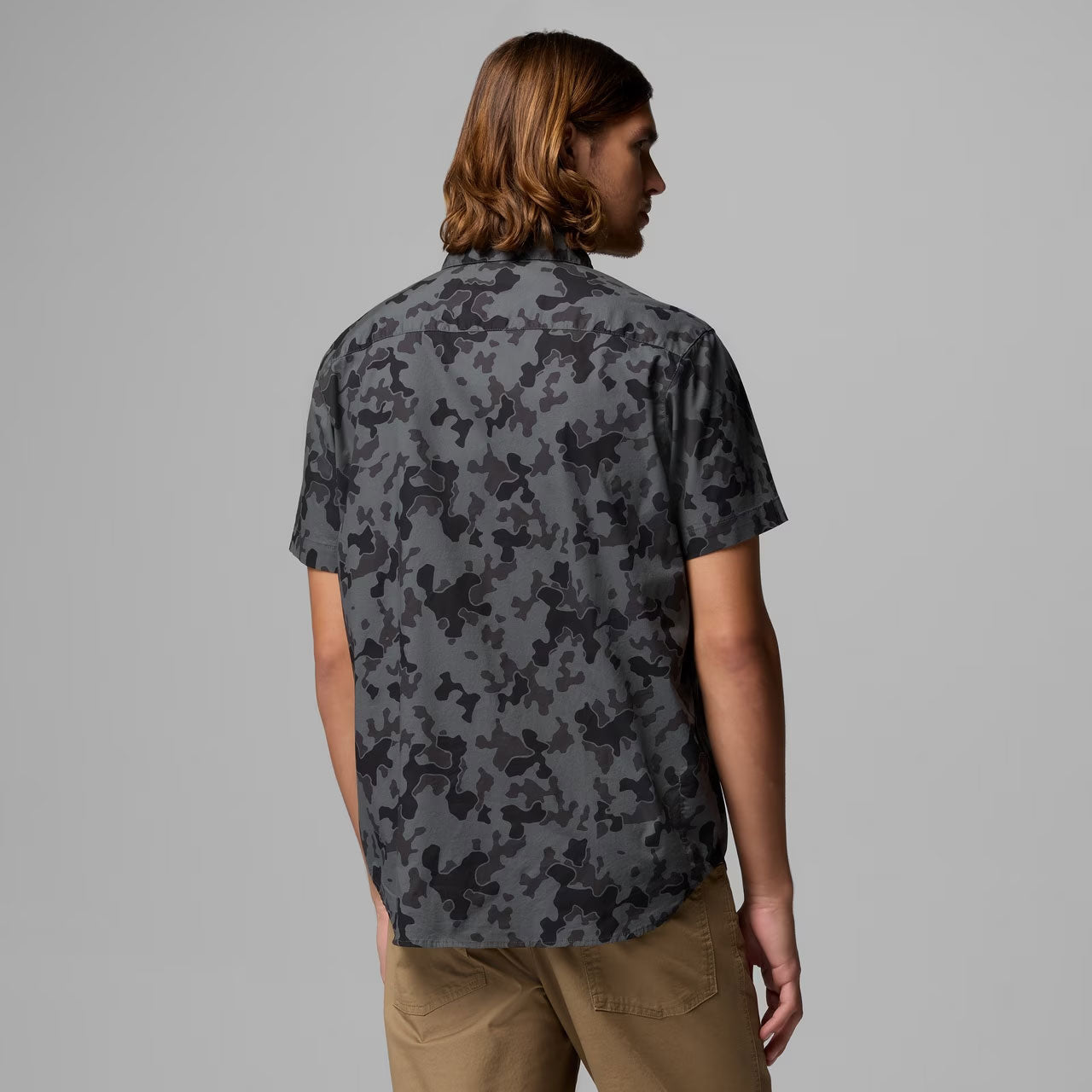 RAPID RIVERS PRINTED SHORT SLEEVE SHIRT Charcoal, Midrange Camo