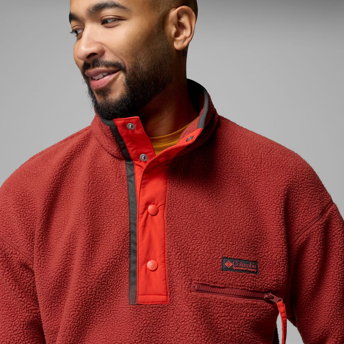 HELVETIA™ II HALF SNAP FLEECE Red Oxide