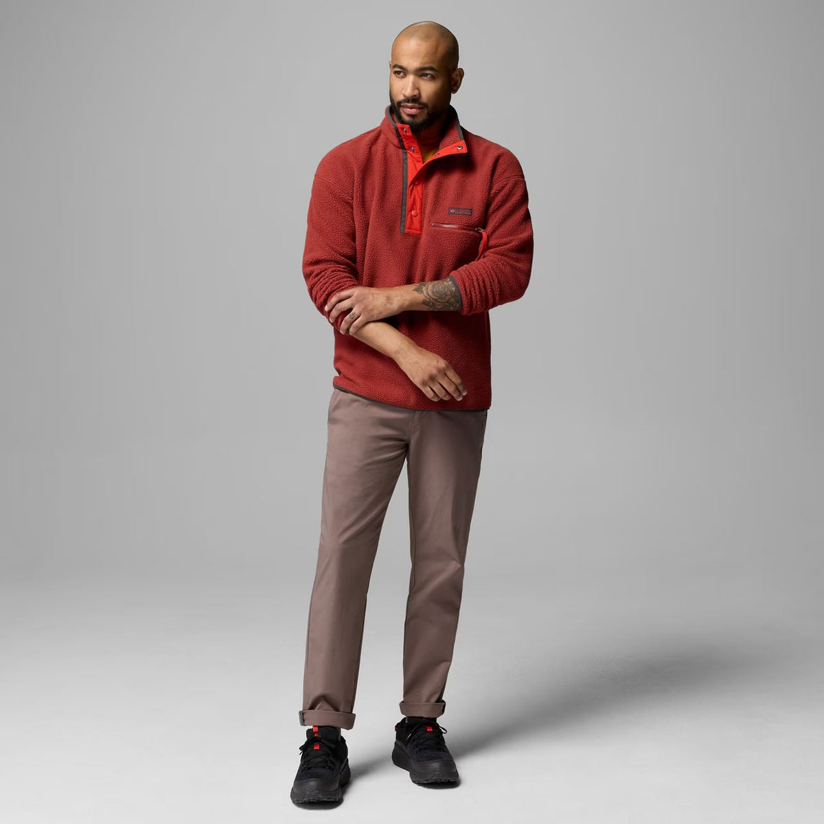 HELVETIA™ II HALF SNAP FLEECE Red Oxide