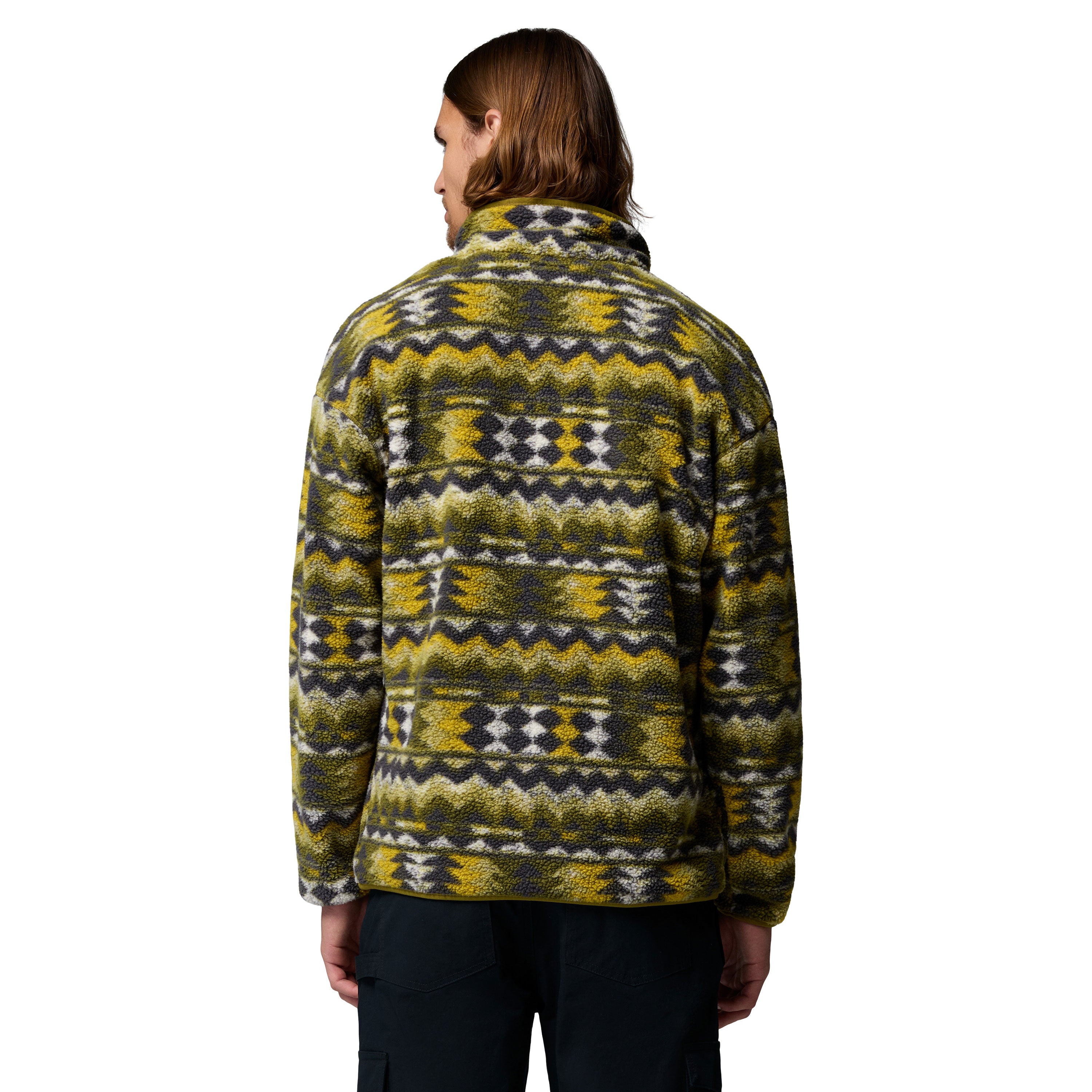 HELVETIA™ II PRINTED HALF SNAP FLEECE Mossy Green, Retrotree