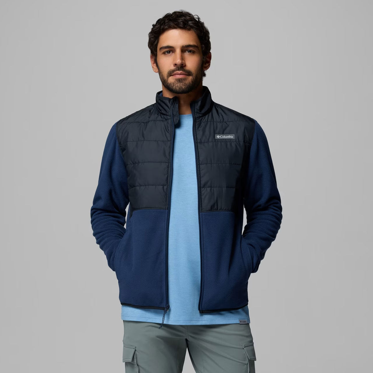 BASIN BUTTE™ II HYBRID FLEECE JACKET Collegiate Navy/Black