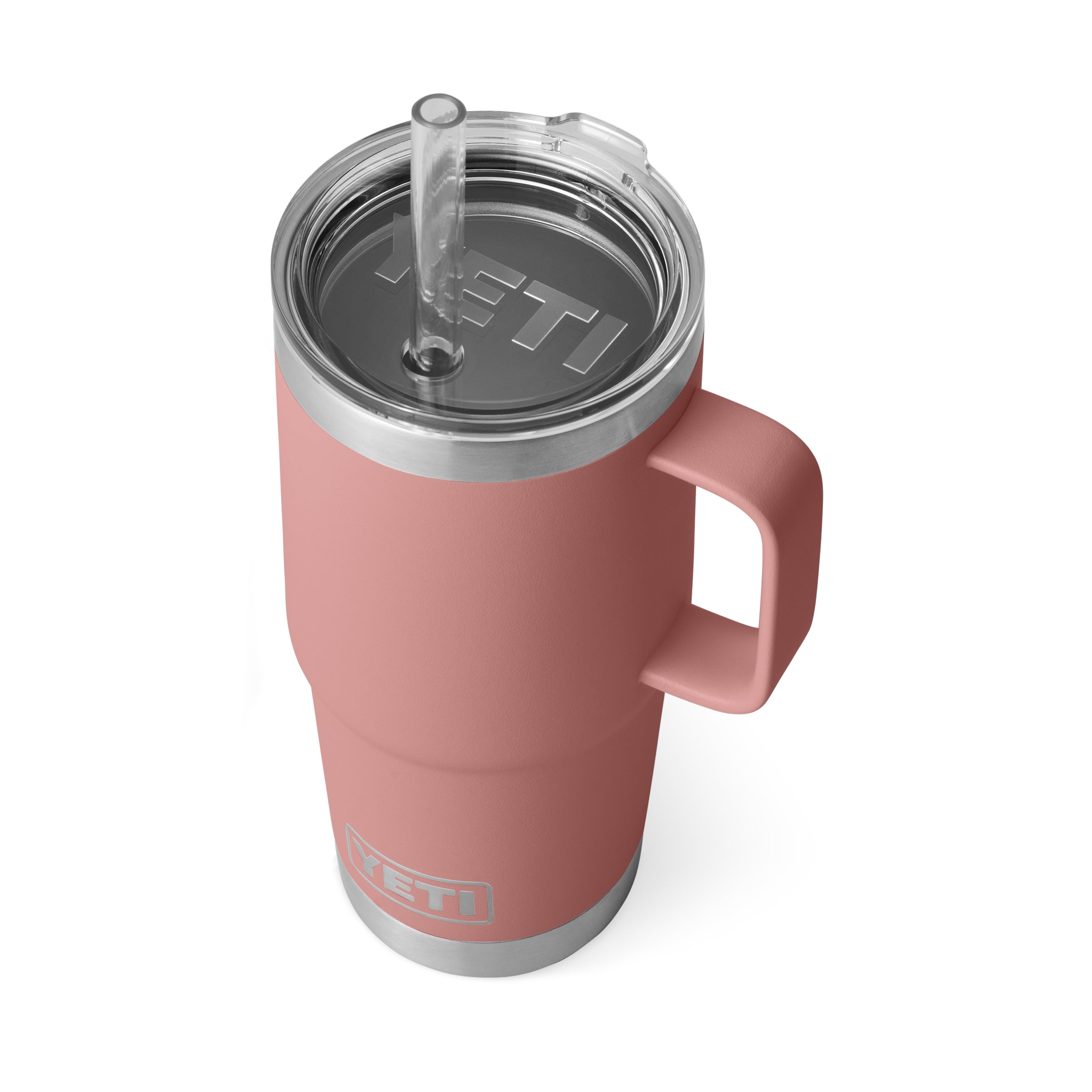 RAMBLER® 25 OZ (710 ML) STRAW MUG Sandstone Pink