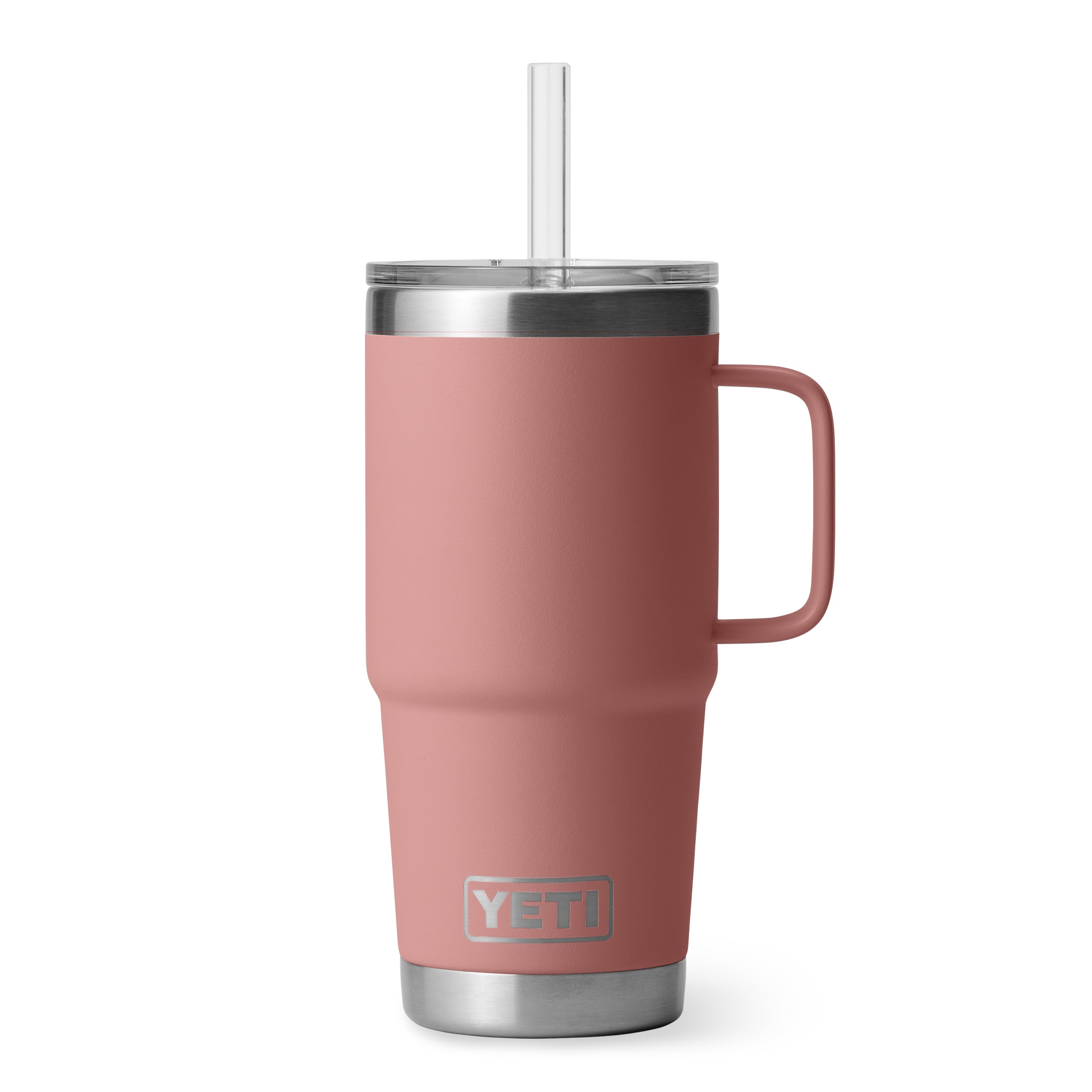 RAMBLER® 25 OZ (710 ML) STRAW MUG Sandstone Pink