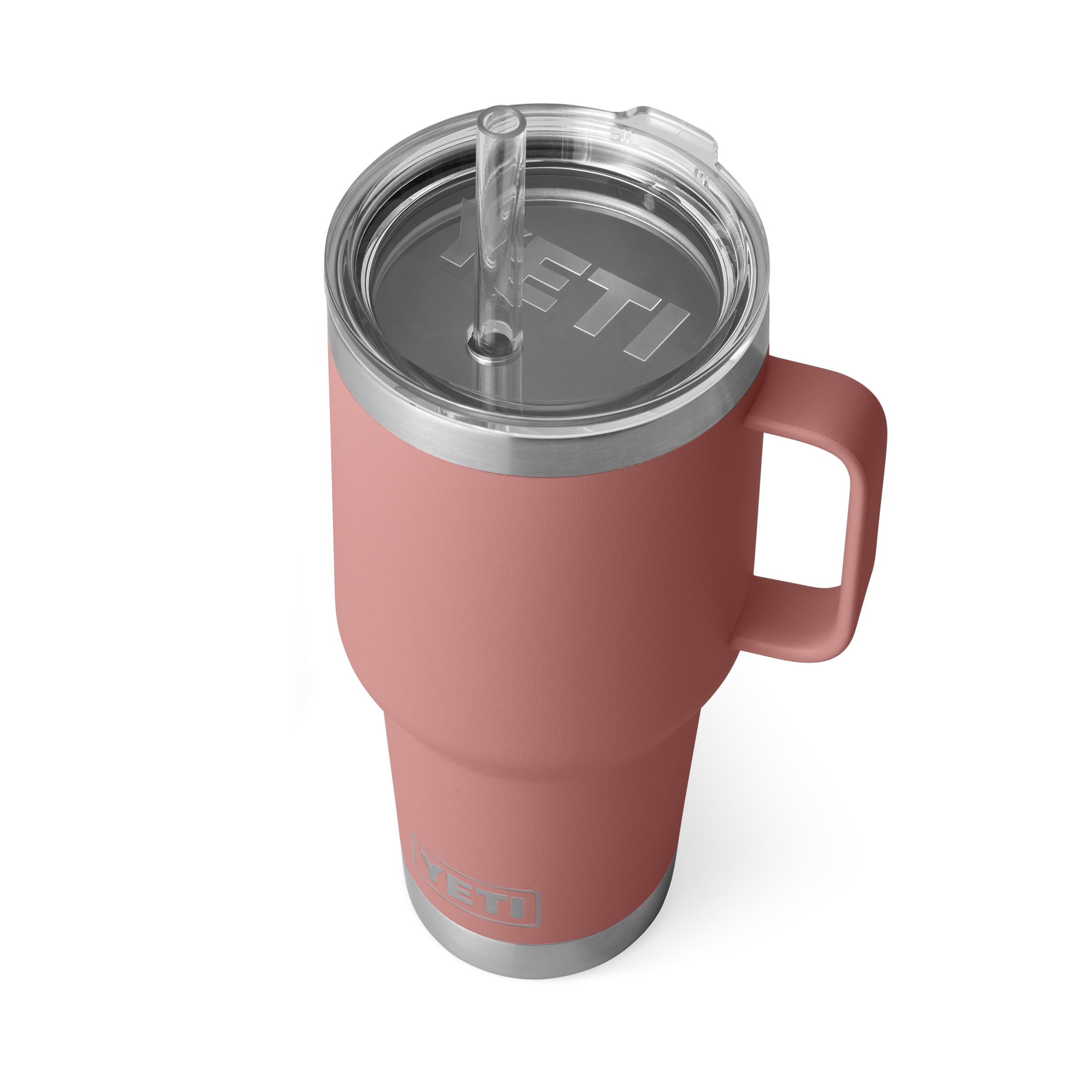 RAMBLER® 35 OZ (994 ML) STRAW MUG Sandstone Pink