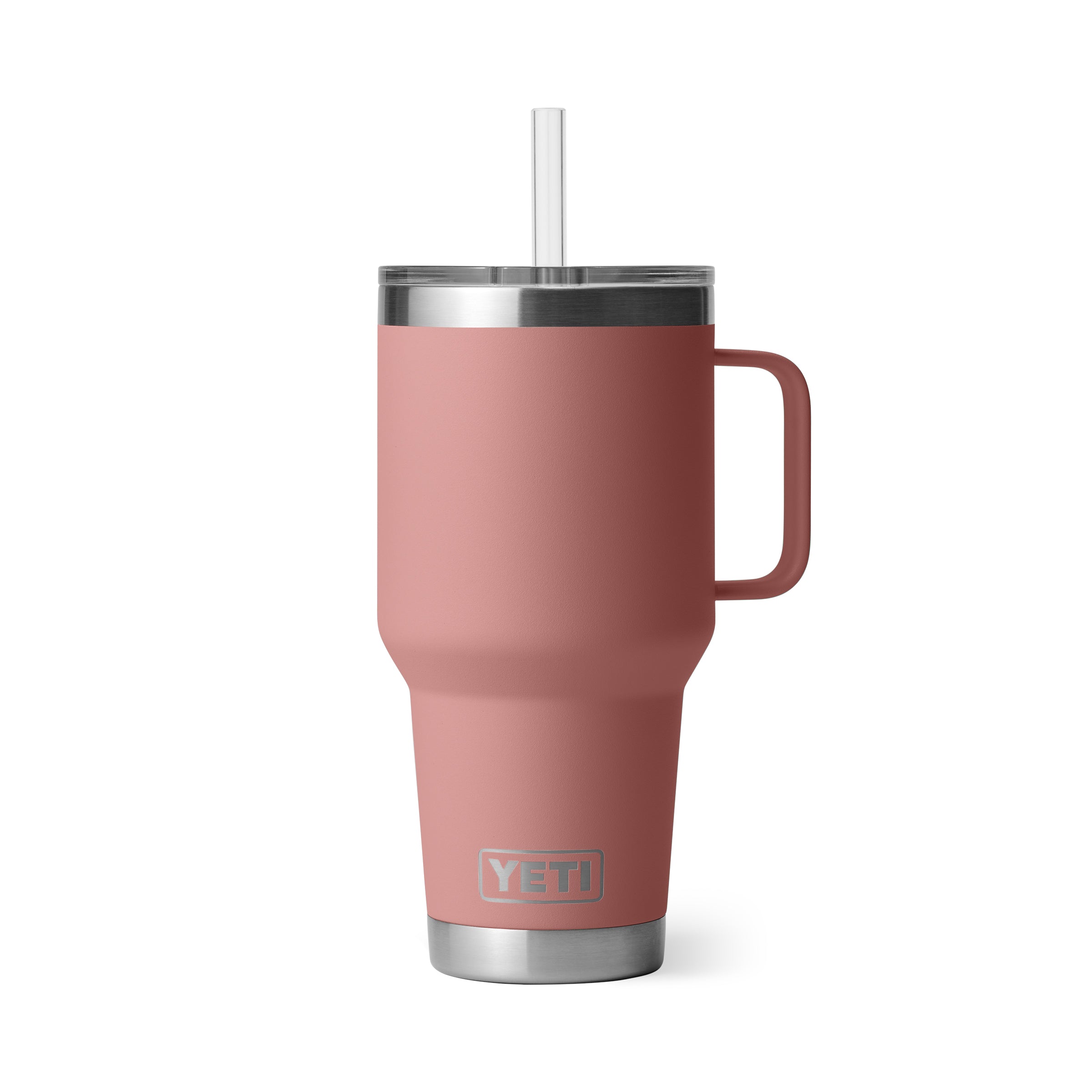 RAMBLER® 35 OZ (994 ML) STRAW MUG Sandstone Pink