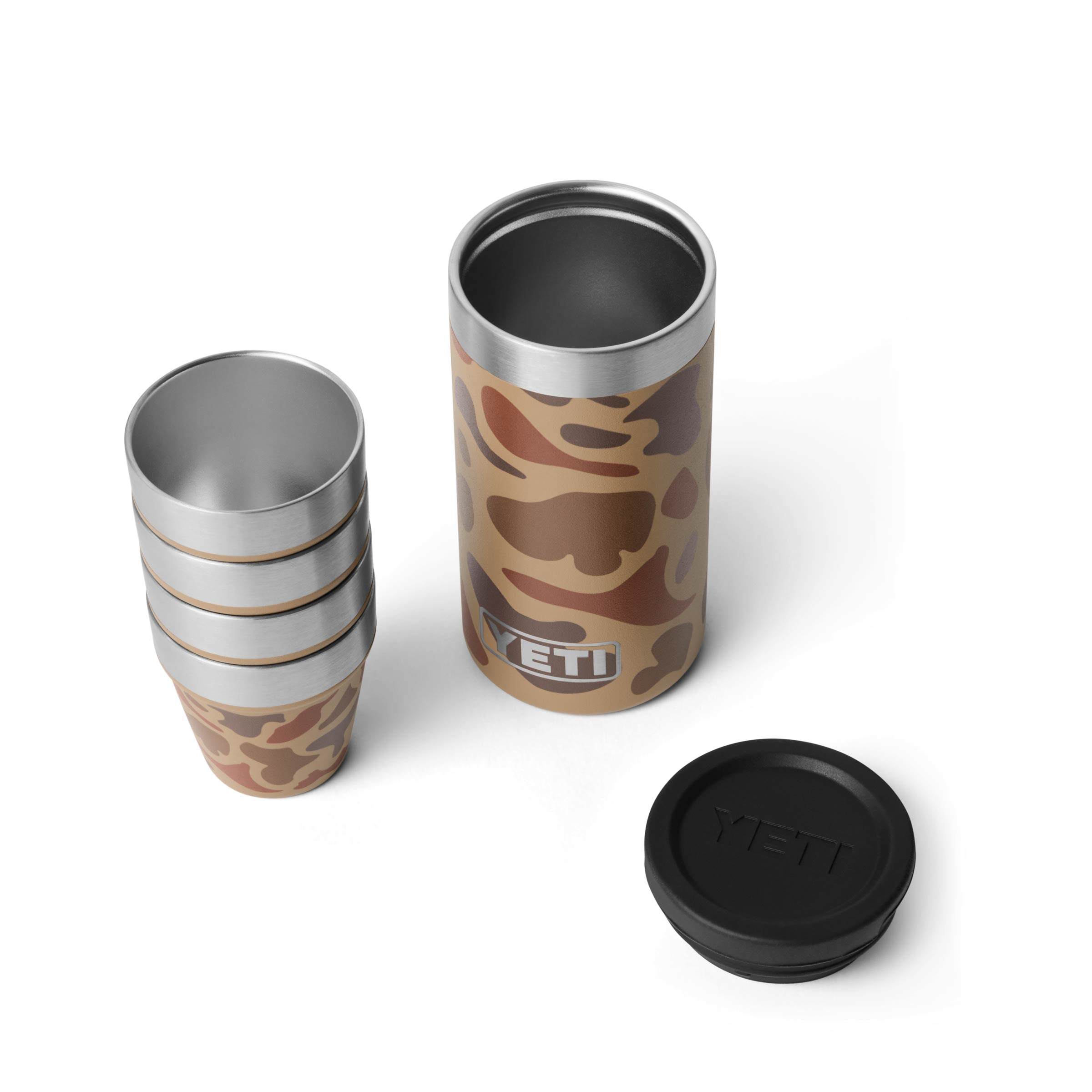YETI® Shot Glasses WITH CARRYING CASE Wetlands Camo