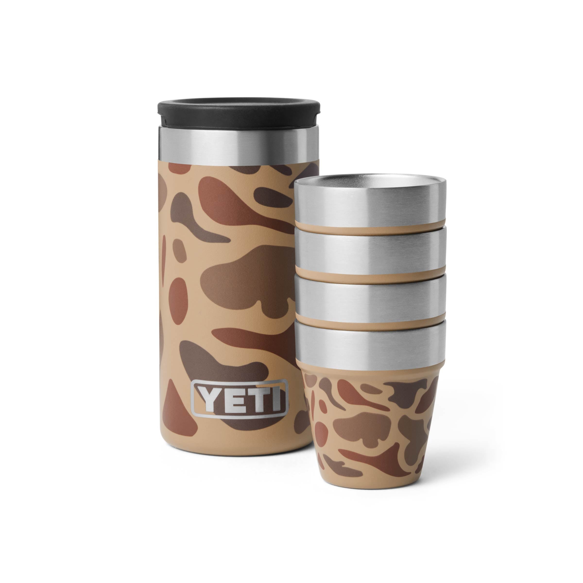 YETI® Shot Glasses WITH CARRYING CASE Wetlands Camo