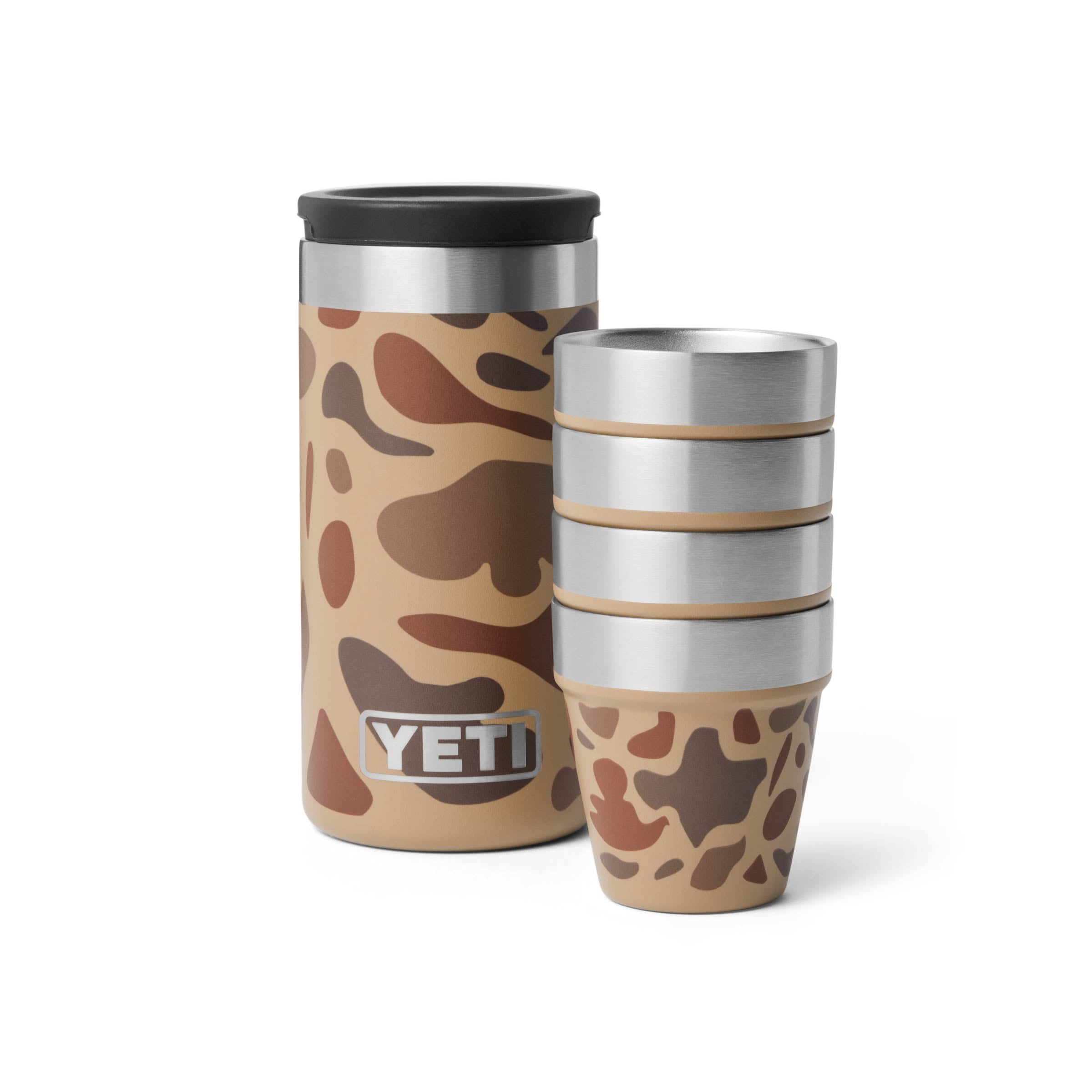 YETI® Shot Glasses WITH CARRYING CASE Wetlands Camo