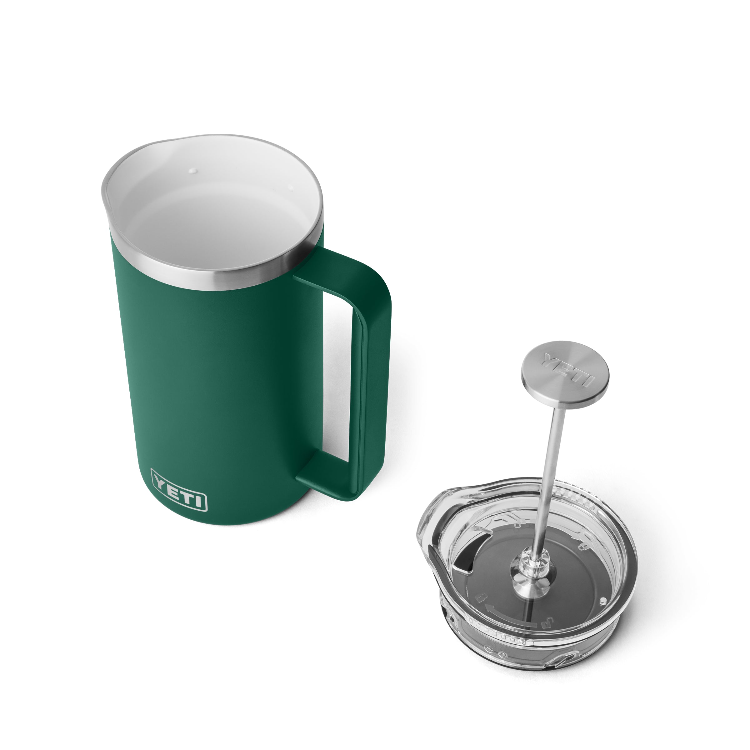 34 OZ FRENCH PRESS Black Forest Green