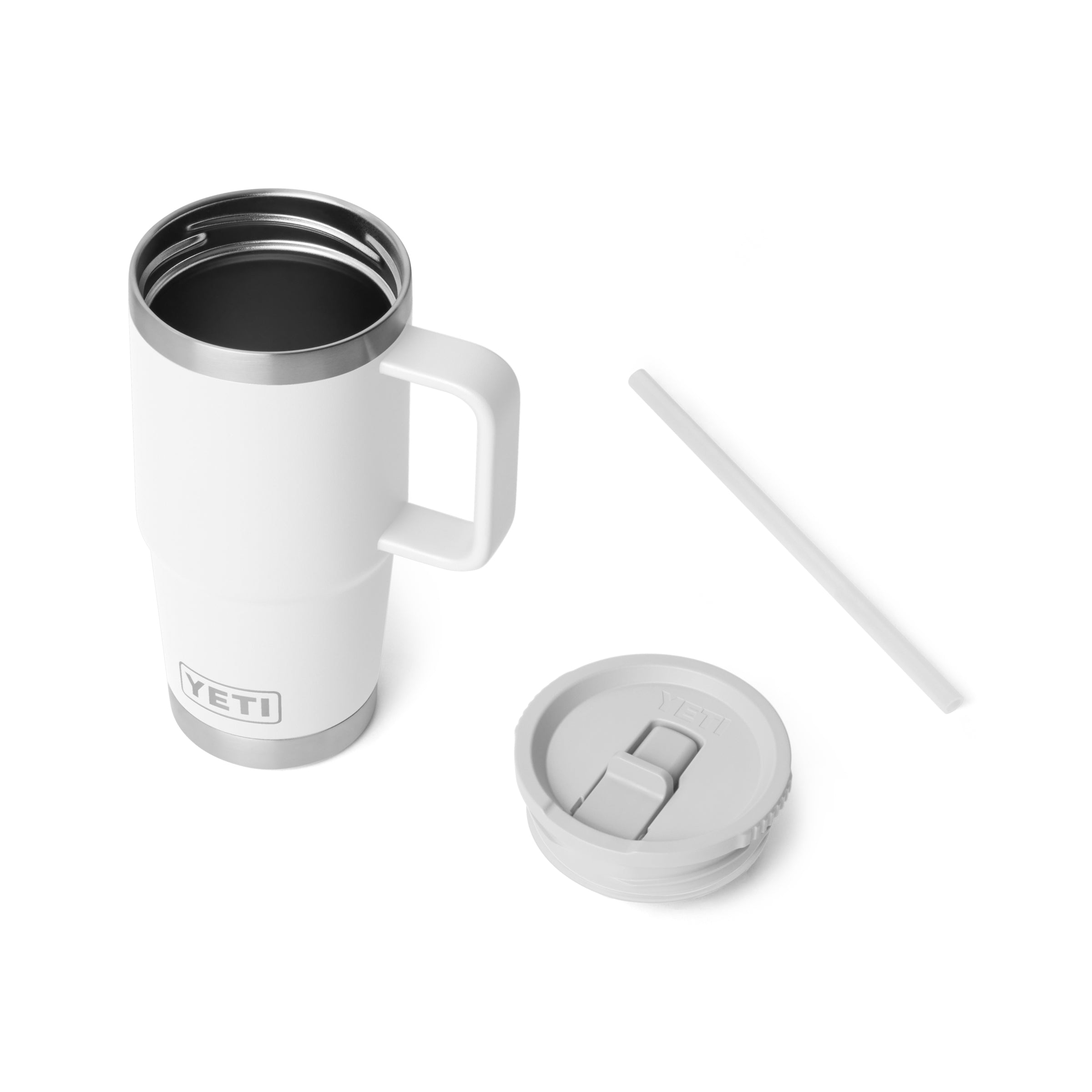 TRAVEL STRAW MUG 20 oz (591 ml) White