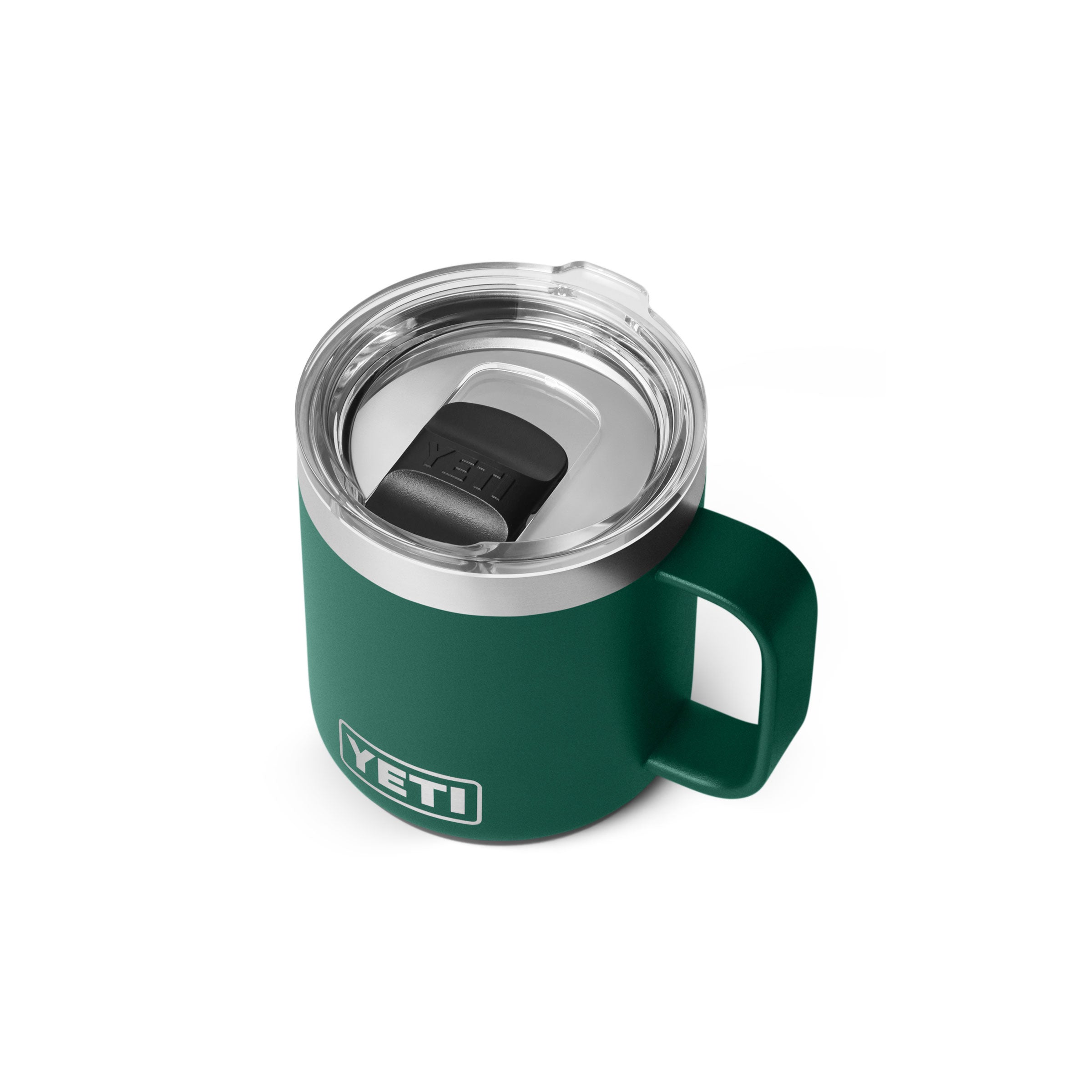 RAMBLER 10 oz (295ml) STACKABLE CERAMIC LINED MUG Black Forest Green