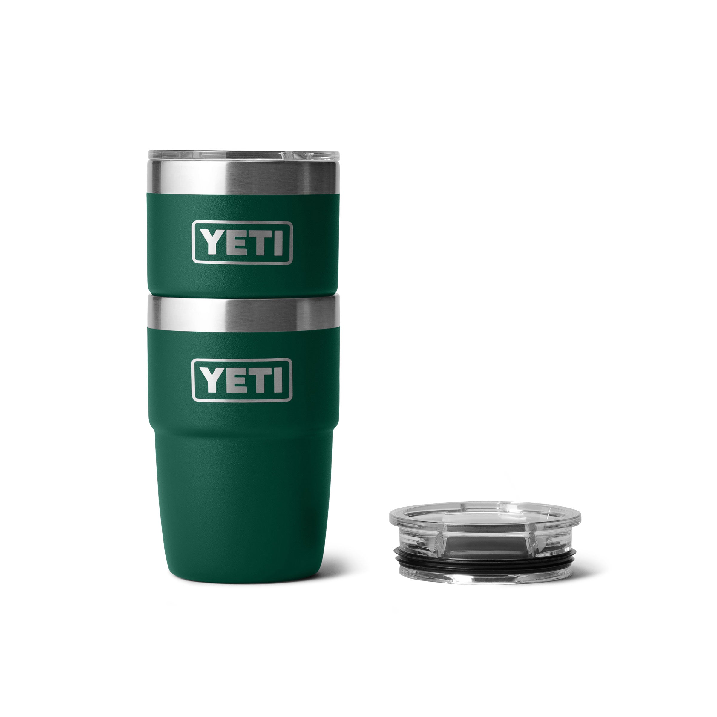 RAMBLER® 8 OZ (237 ML) STACKABLE CERAMIC LINED CUP Black Forest Green