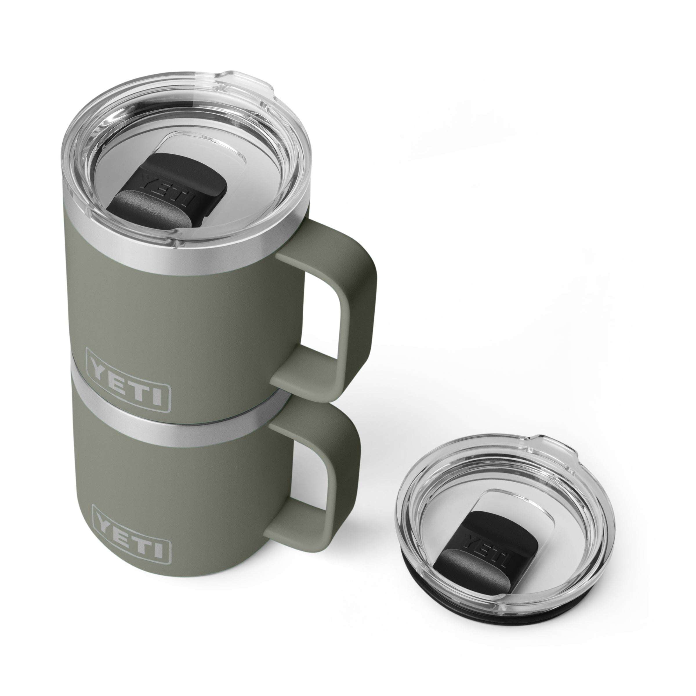 RAMBLER 10 oz (295ml) STACKABLE CERAMIC LINED MUG Pampa Green