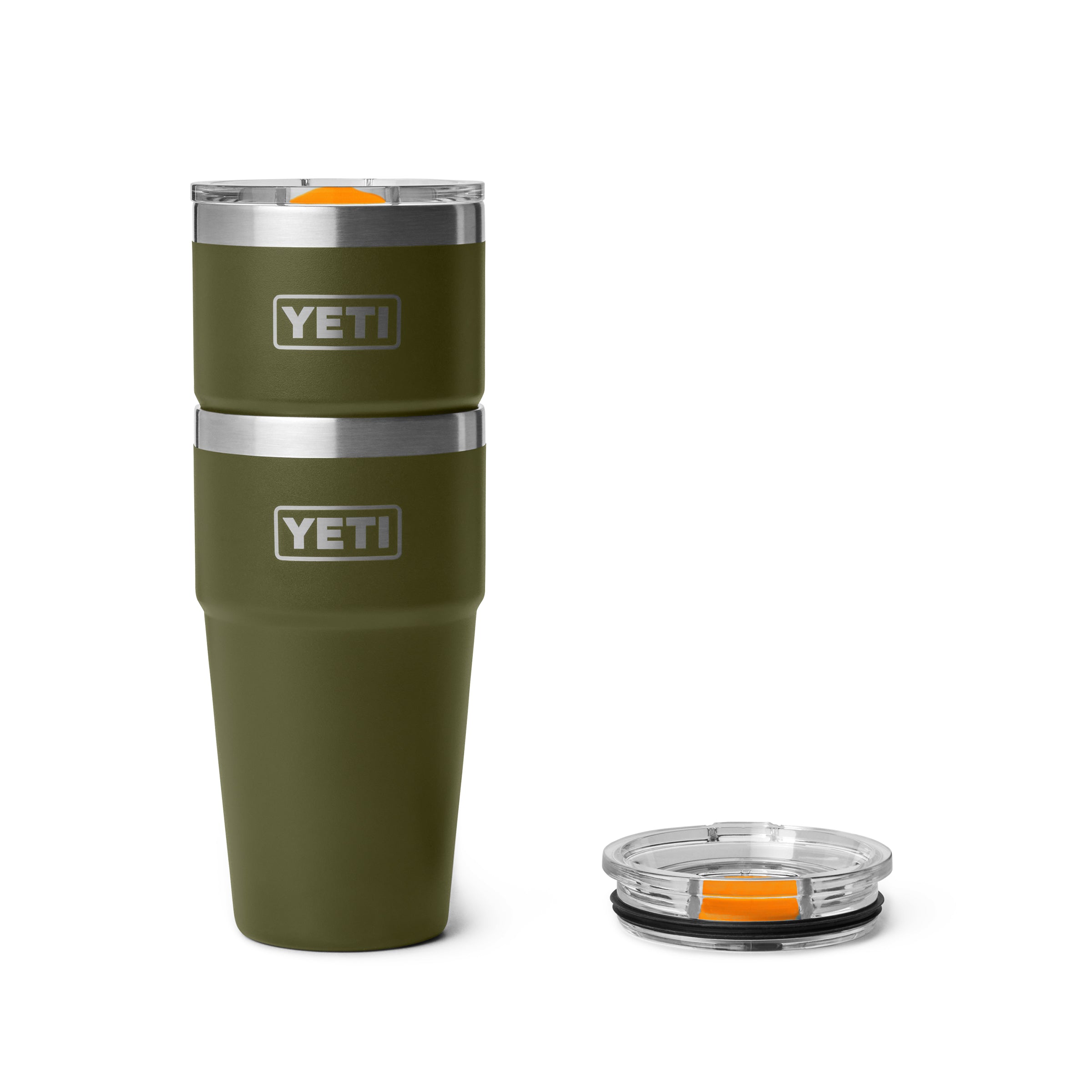 RAMBLER® 20 OZ (591 ML) STACKABLE CUP Olive/King Crab