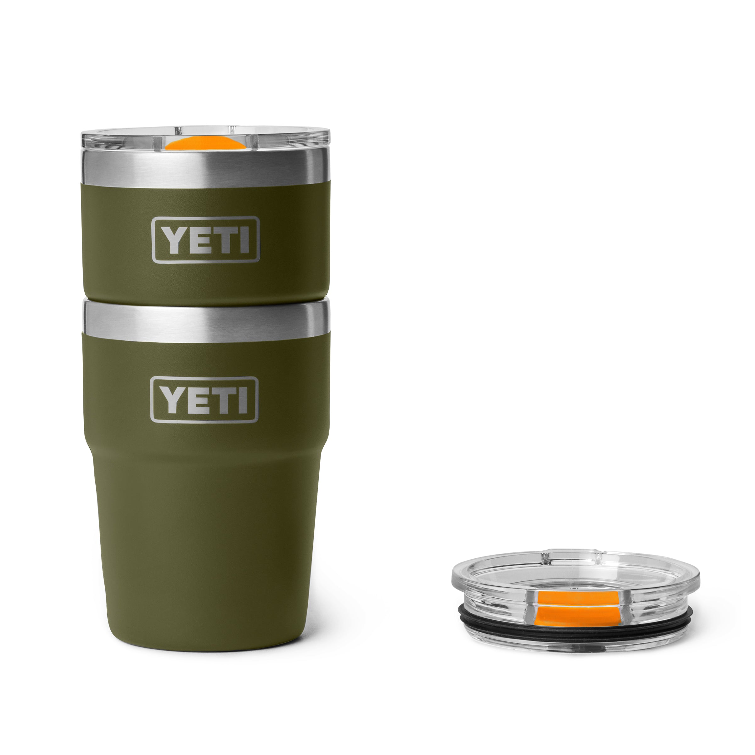 RAMBLER® 16 OZ (475 ML) STACKABLE CUP Olive/King Crab